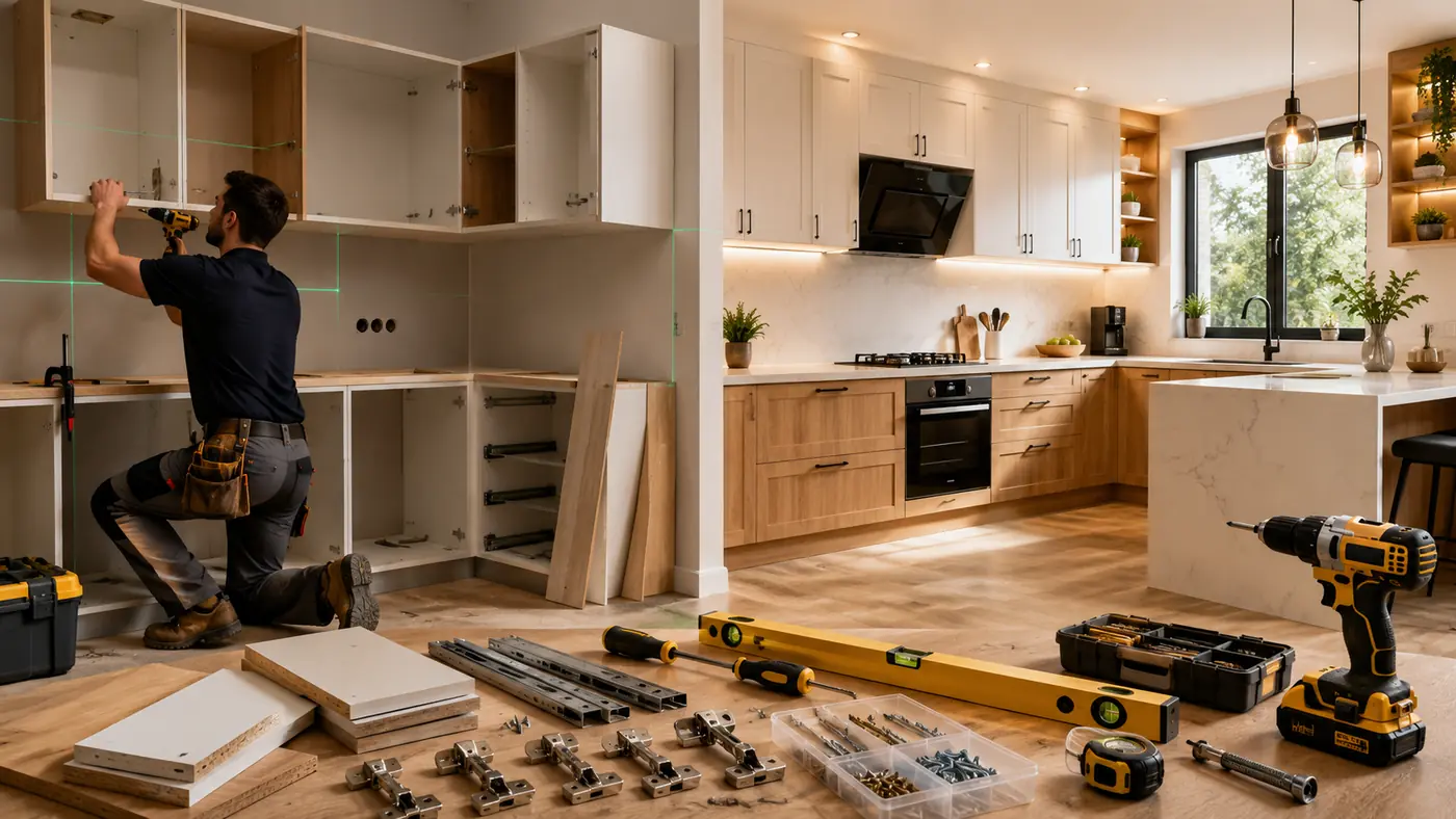 آموزش نصب و تعمیر کابینت آشپزخانه + نکات طلایی